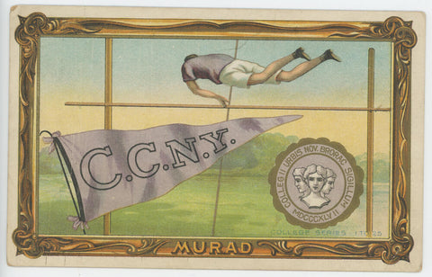 1910-11 C.C.N.Y. #5 T6 Murad Tobacco Premium Large College Series Image 1